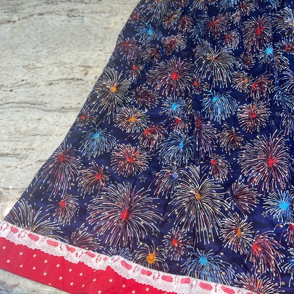 Girls 4th of July firework dress red white and blue kids - Picture 2 of 6